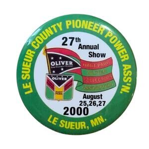 Le Sueur County Pioneer Power Ass'n. Button 2000 Le Sueur, MN Vintage